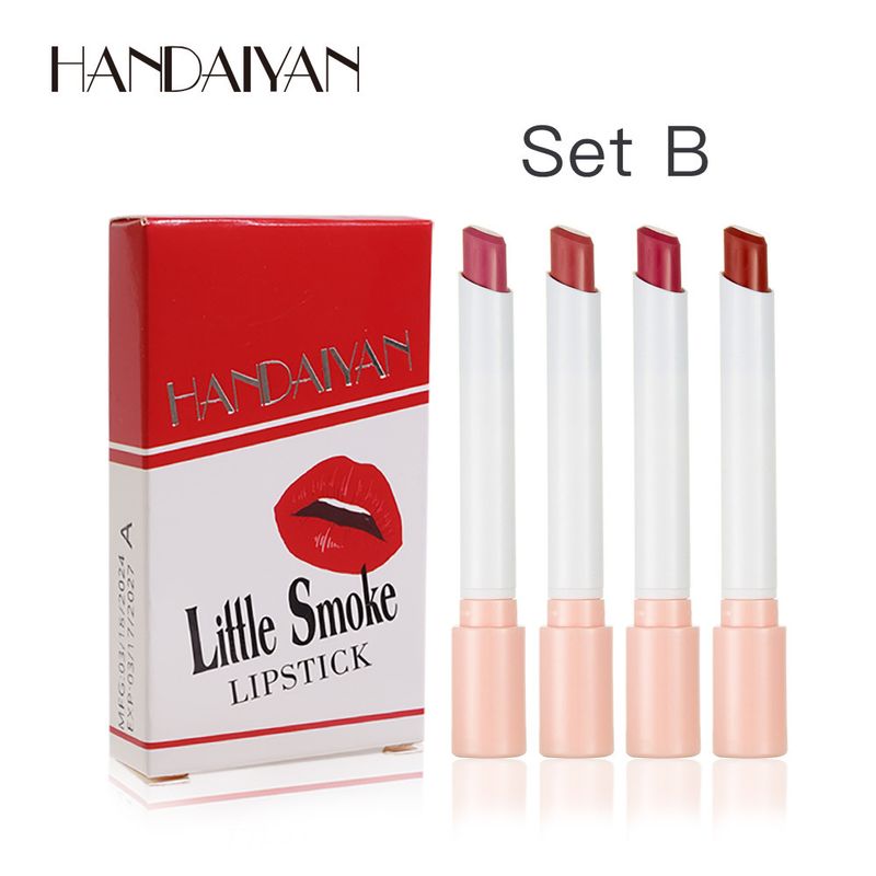 HANDAIYAN Matte Lipstick Cigarette - Shaped Lipstick Set - Long - Lasting, European And American Style, Non - Fading_voghion.com
