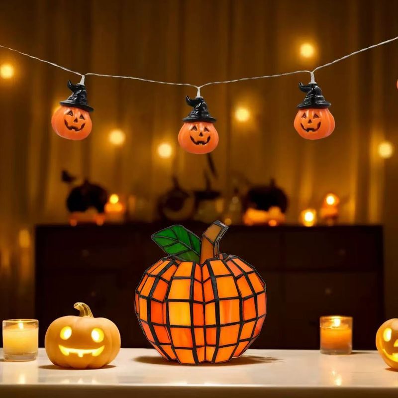 Nuova lampada decorativa in vetro colorato a forma di zucca_voghion.com