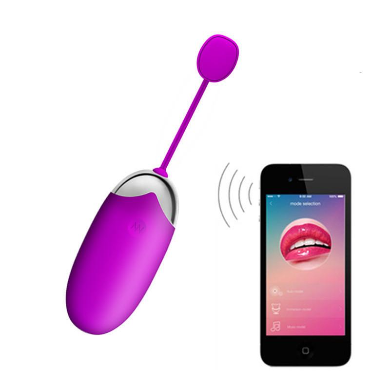 Vibromasseur Bluetooth rechargeable par USB 2018, télécommande sans fil, pour femme, jouet sexuel vibrant_voghion.com