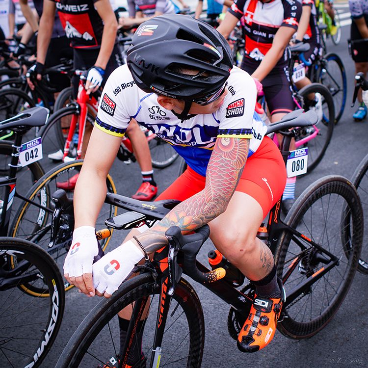 Gants de cyclisme respirants pour hommes et femmes, édition spéciale, pour le contre-la-montre, le cyclisme, le cyclisme d'équipe, les demi-doigts_voghion.com