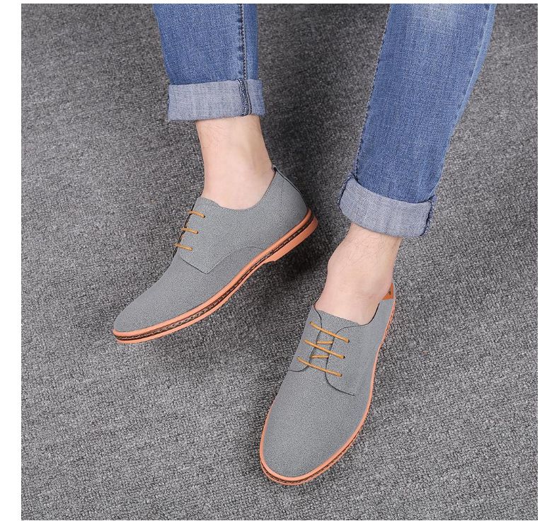 Spring men's casual shoes frosted leather men's shoes shoes anti-velvet leather large size men's shoes manufacturers wholesale a generation of hair_voghion.com