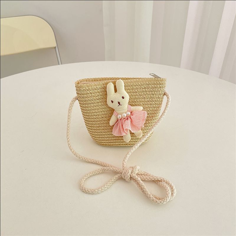 Cappello di paglia per bambini, da principessa, da spiaggia, estivo, sottile, fresco, con protezione solare, per bambine_voghion.com