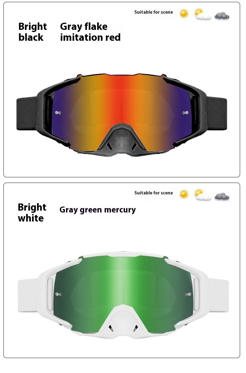 Off road motorcycle windproof face shields, Harley Davidson goggles, helmets, riding masks_voghion.com