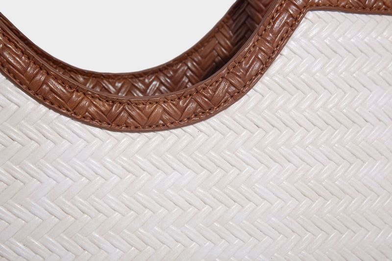 Borsa tote in pelle intrecciata con tasca interna, borsa a tracolla di grande capacità per uso quotidiano, shopping, viaggi - Design marrone chic_voghion.com