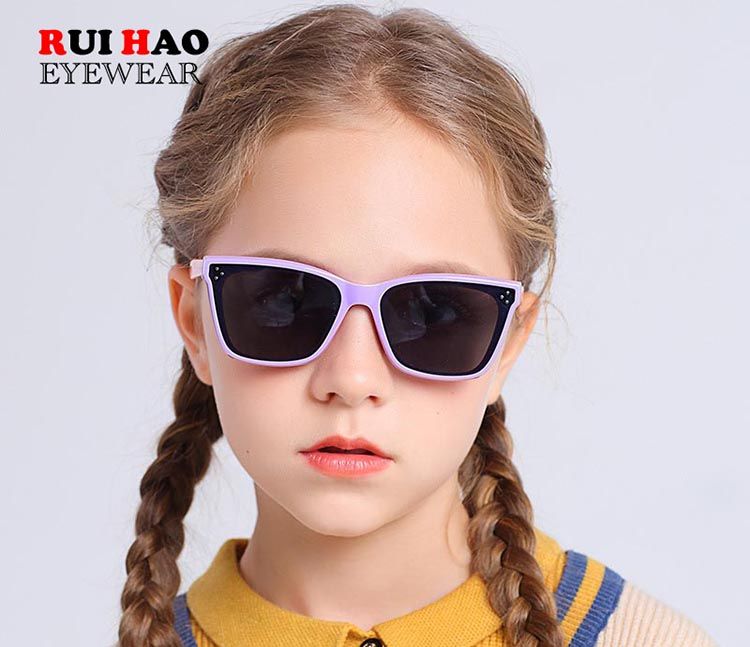 Moda Bambini Occhiali da sole polarizzati Ragazza Ragazzo Occhiali da sole 4 colori Occhiali da vista per il tempo libero Design per esterni 0019_voghion.com