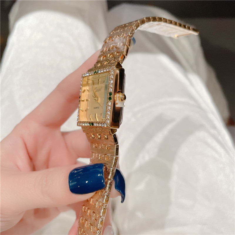 Women's watches Cacaxi hot sale retro square watch ladies live new fashion green diamond watch foreign trade model A247_voghion.com