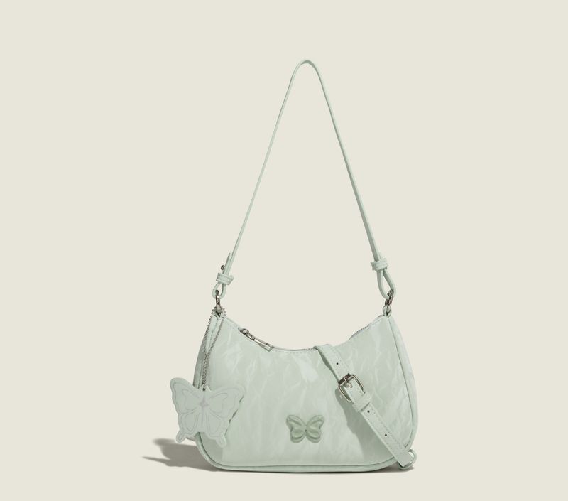 Borsa a tracolla obliqua con tracolla a spalla versatile di alta qualità, dolce e fresca, con ascella a farfalla, primavera 2025_voghion.com