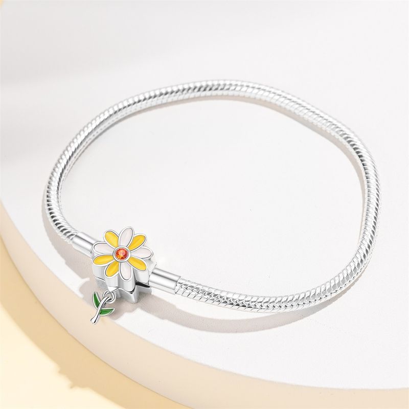Gioielli da donna in argento 925 placcato rame bianco con albero della vita e fiocco di crisantemo, bracciale fai da te, ciondolo, perline, accessori_voghion.com