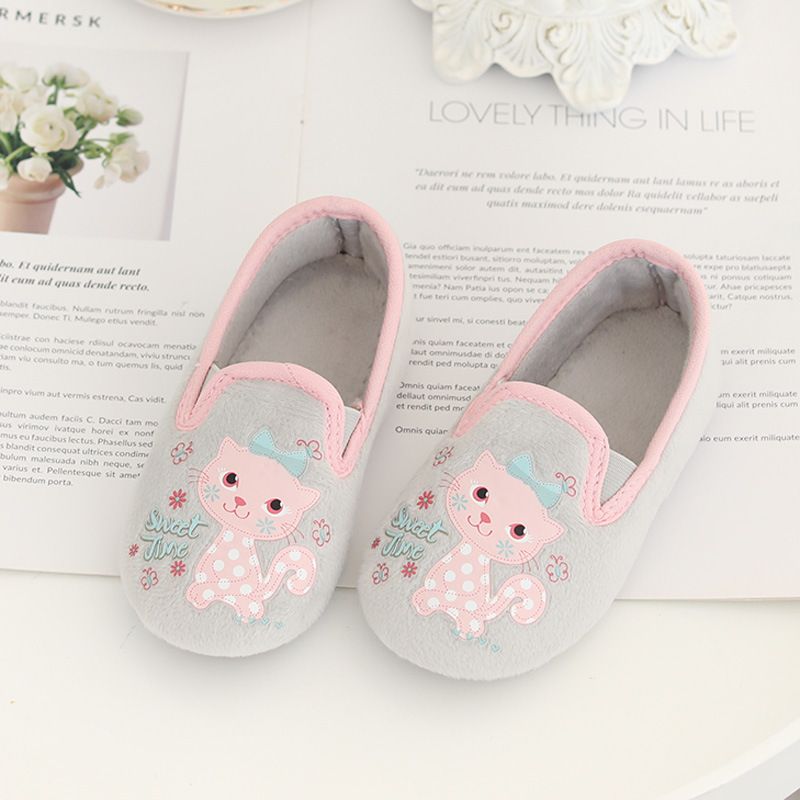 Spring & Fall K-style Anti-Slip Heel Indoor Girls' Slipper_voghion.com