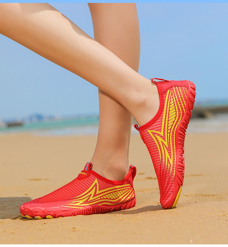 Scarpe da acqua unisex ad asciugatura rapida per escursionismo, nuoto e spiaggia – Calzini antiscivolo con mesh traspirante e intersuola in EVA (uomo/donna)_voghion.com