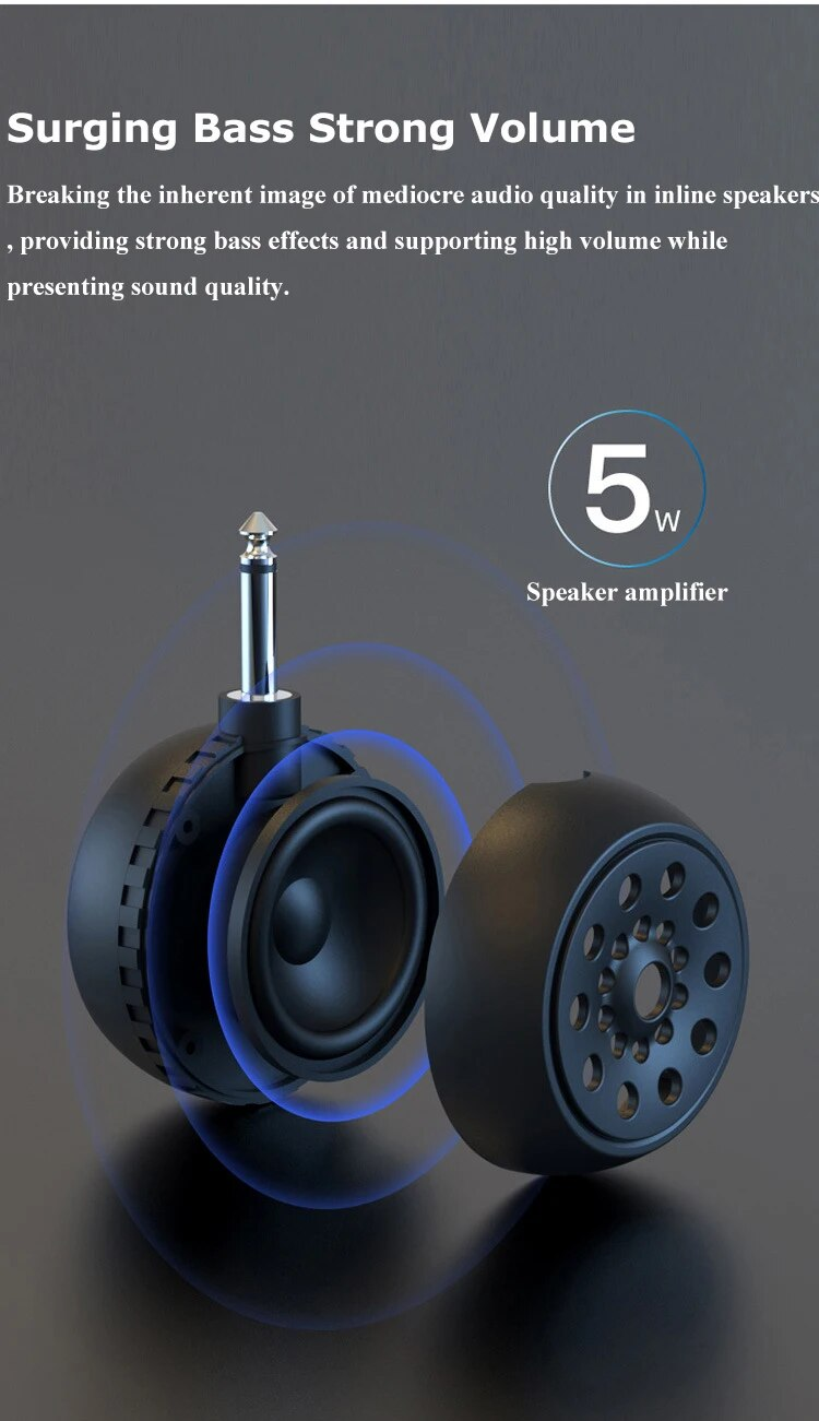 Mini-Bluetooth-Lautsprecher, kabellose Musik-Soundbox, tragbarer Lautsprecher mit 6,35-mm-Adapter für elektrische Gitarre_voghion.com