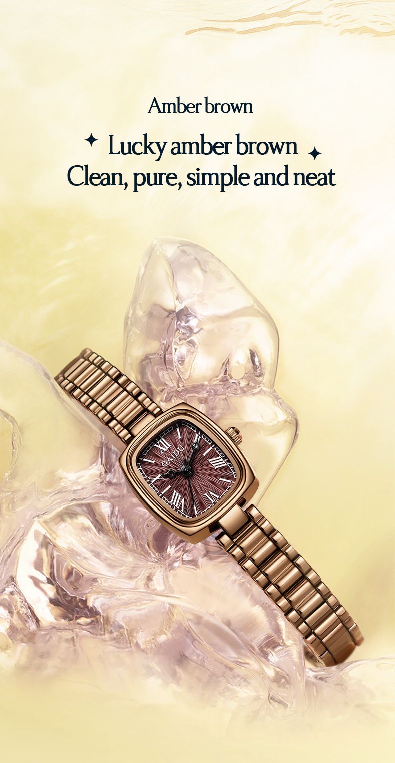 Elegant Square Women's Watch With Gold Tone Stainless Steel Band, Waterproof Quartz Movement, Minimalist Fashion Timepiece Quartz Watch_voghion.com