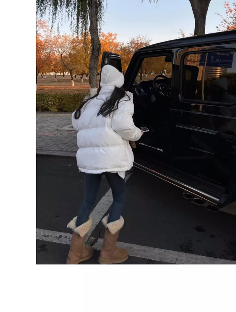 2023 winter new Europe and the United States hot button two wear snow boots female sheep fur one velvet inside warm mid-calf boots_voghion.com