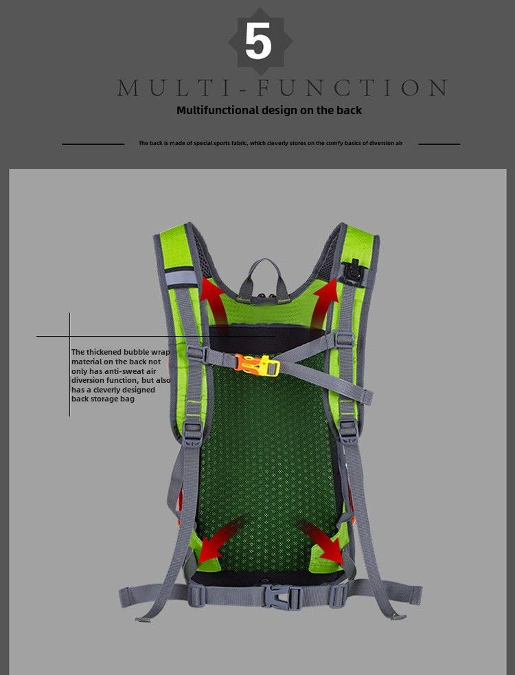 Warneim Sac à Dos d'équitation Multifonctionnel imperméable et Respirant Sac à Dos de Sport VTT Sac à Eau Sac à Dos_voghion.com