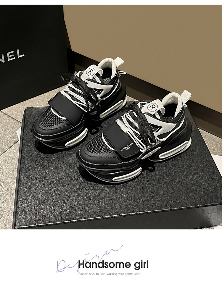 Neue Plattform-Raumschiff-Space-Booster-Daddy-Schuhe, stoßdämpfende Freizeitschuhe mit Tanksohle, vielseitiger Einzelschuh_voghion.com