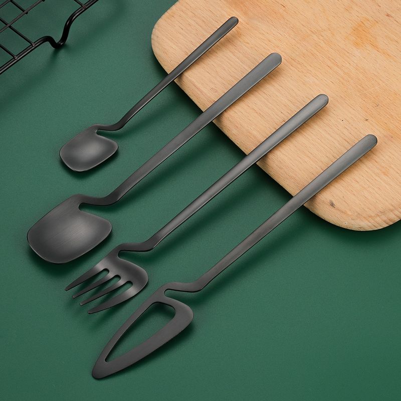 304 Fantasy Coffee Creative viseća šalica, žlica za desert od nehrđajućeg čelika, nož, vilica, žlica, set posuđa od 16/24 dijela_voghion.com