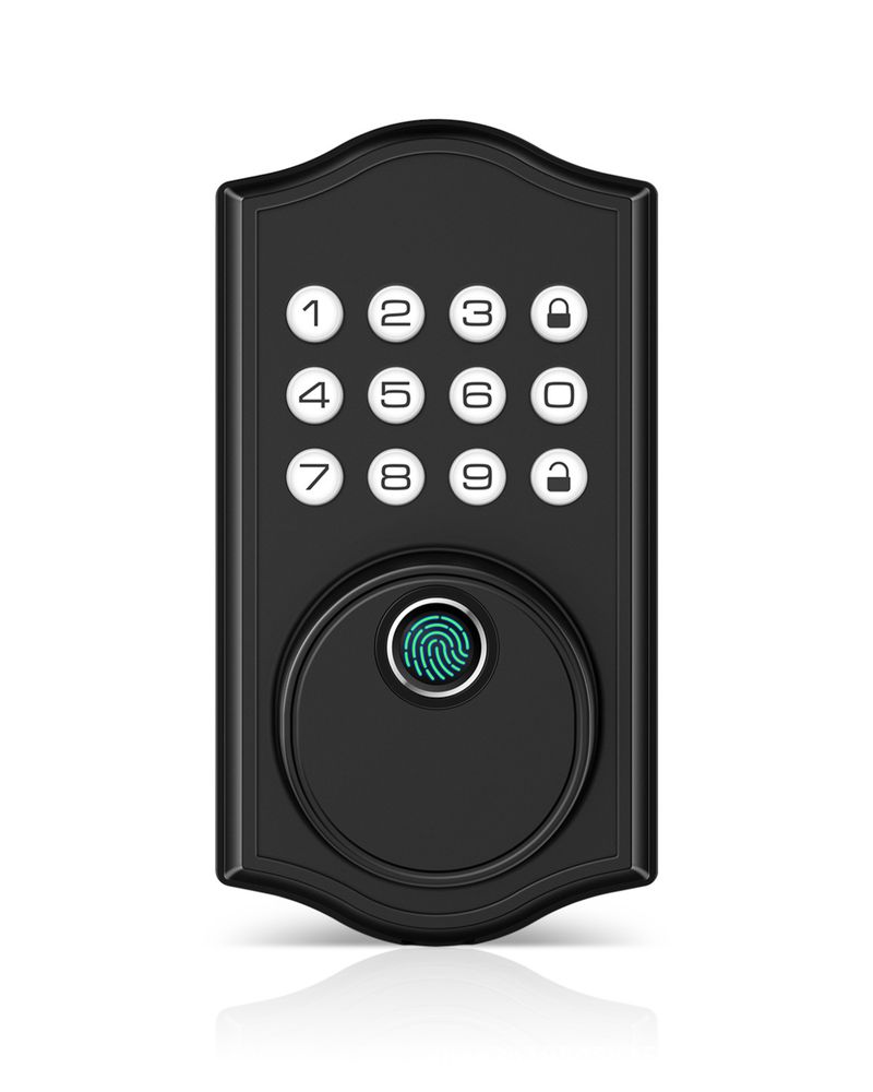 Deadbolt Lock Bedroom Door Fingerprint Password Wooden Door Office Door Fingerprint Password Lock_voghion.com