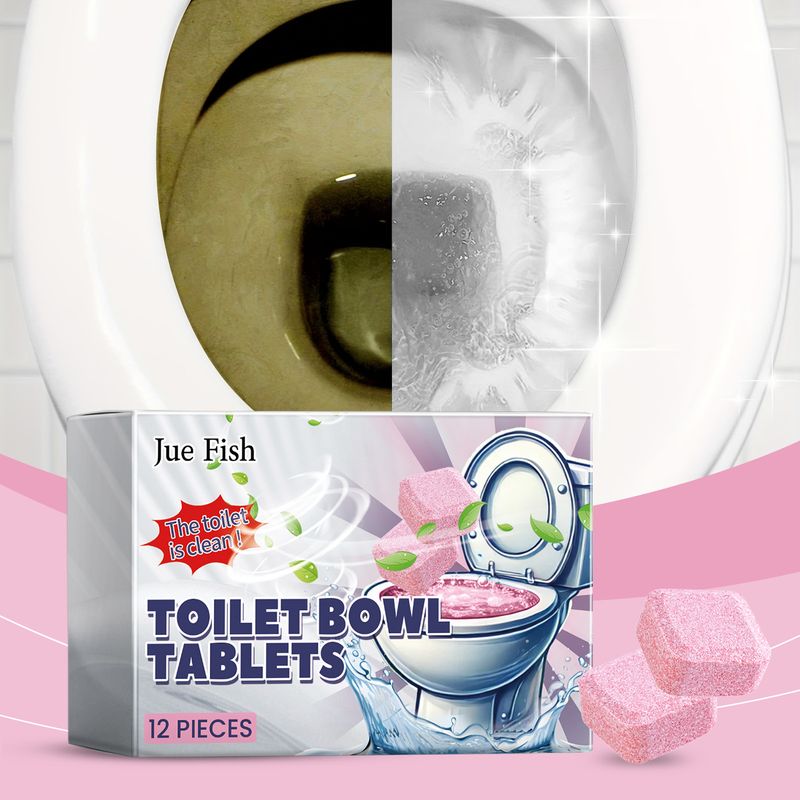 Jue Fish Toilet Toilet Cleaning Effervescent Tablet, Quick Dissolving Toilet Toilet Deodorization, Descaling And Stain Cleaning Tablet_voghion.com