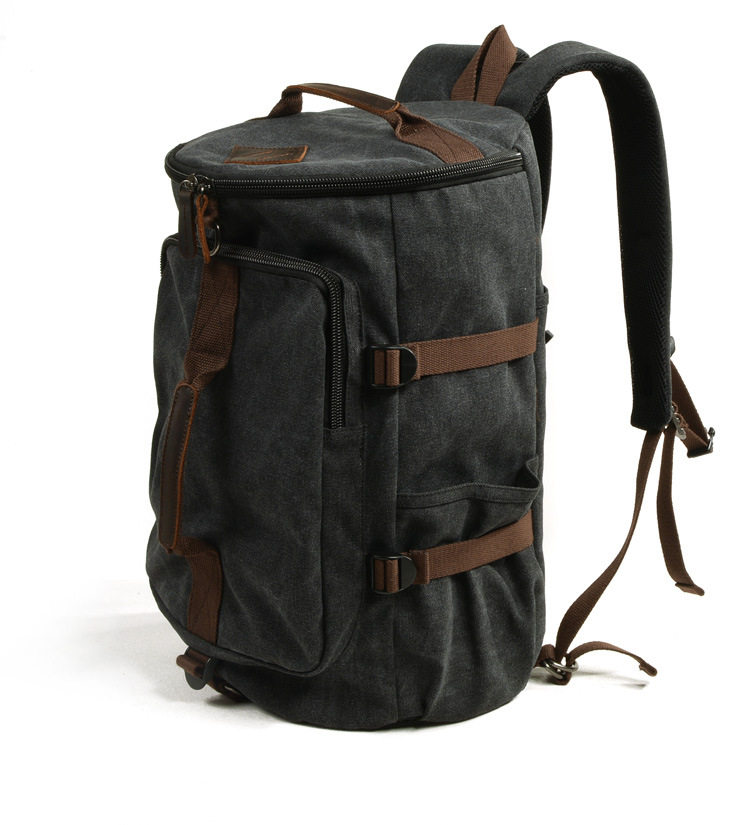 Reisetasche Herren-Rucksack, große Kapazität, lässige Canvas-Tasche für Männer und Frauen, Schulter- und Umhängetasche_voghion.com