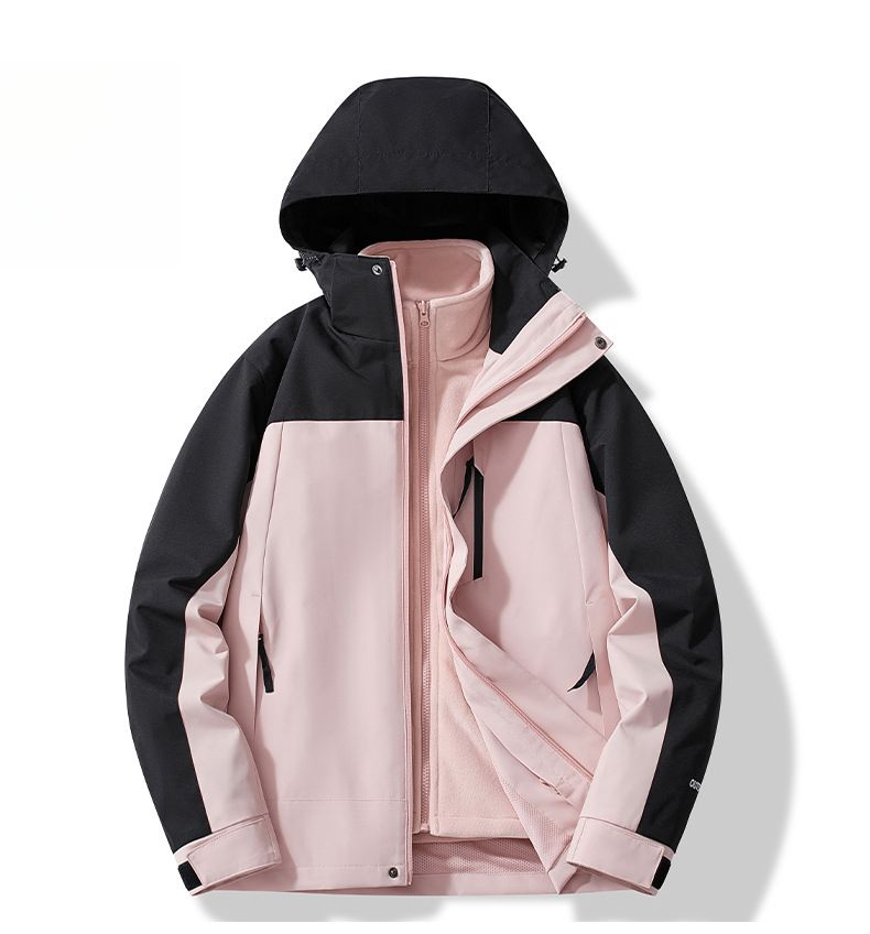 Giacca invernale autunnale, tuta da trekking staccabile 3 in 1 per uomo e donna, set da due pezzi, acquisto di gruppo_voghion.com