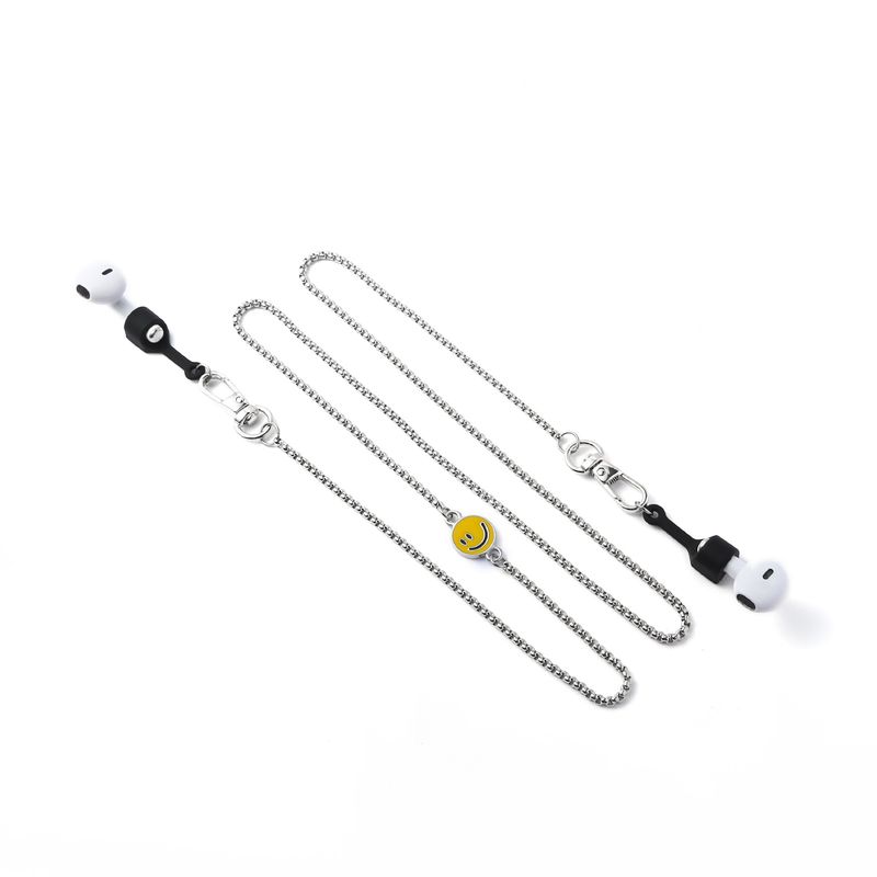 Anti Drop Chain Anti Lost Trendy High End Trendy Unisex Triangle Label Bluetooth Headset Necklace_voghion.com