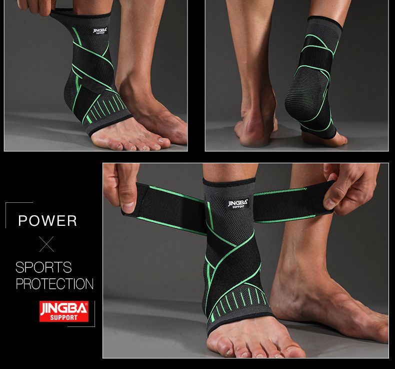JINGBA Ankl Support Anti-Sprain Outdoor Sports Training Fitnss Strap Comprssion Protctiv Gar Manufacturr_voghion.com