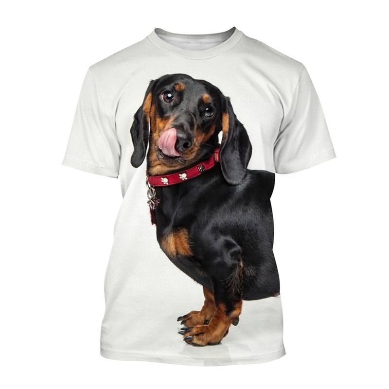 Maglietta casual unisex a maniche corte con stampa digitale alla moda estiva 2023 per cani_voghion.com