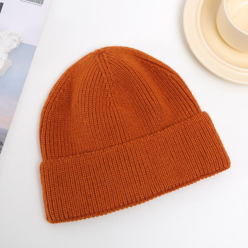Cappello da uomo in stile coreano, caldo, in lana, per studenti, in tinta unita, invernale, da donna_voghion.com