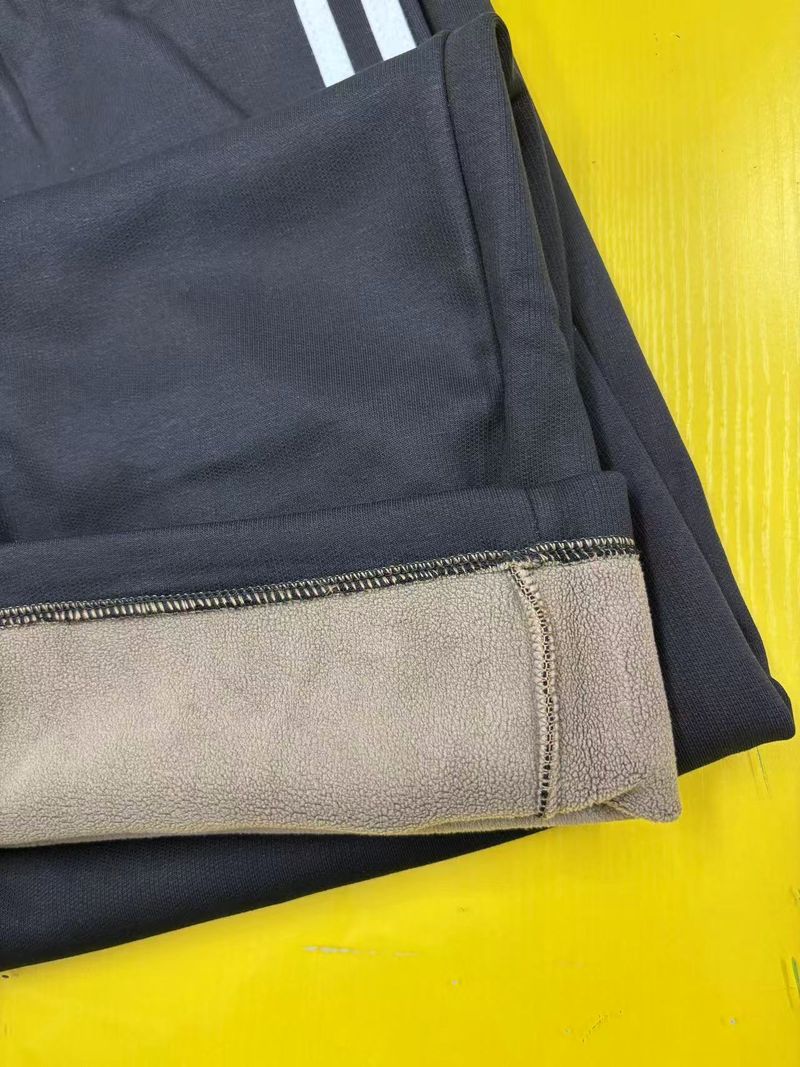Men's Embroidered Letter Fleece Jogger Pants - Elastic Waist, Contrast Color, Casual Sportswear For Autumn Winter_voghion.com