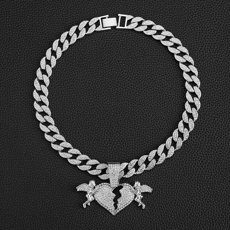 15mm kubanische Kette Engel Liebe Straße Hip Hop Stil personalisierte Mode Anhänger_voghion.com