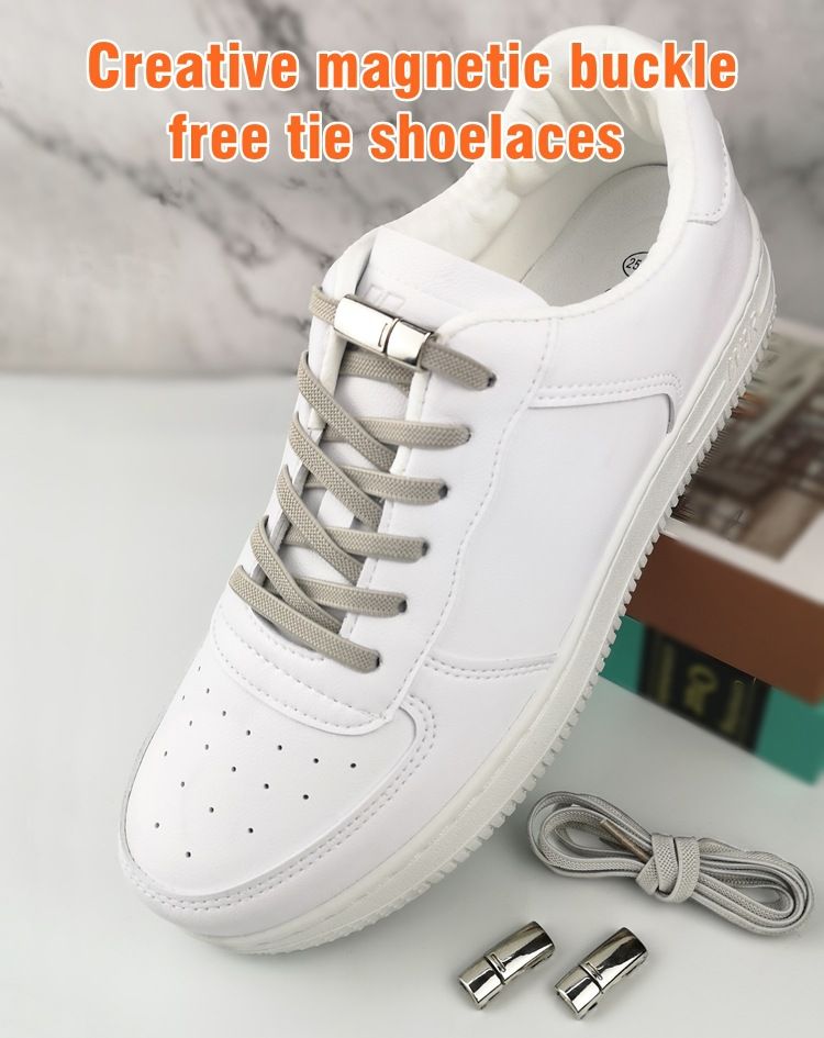 Lacci per scarpe 2 pezzi Lacci per scarpe con fibbia magnetica tonale Lacci elastici_voghion.com
