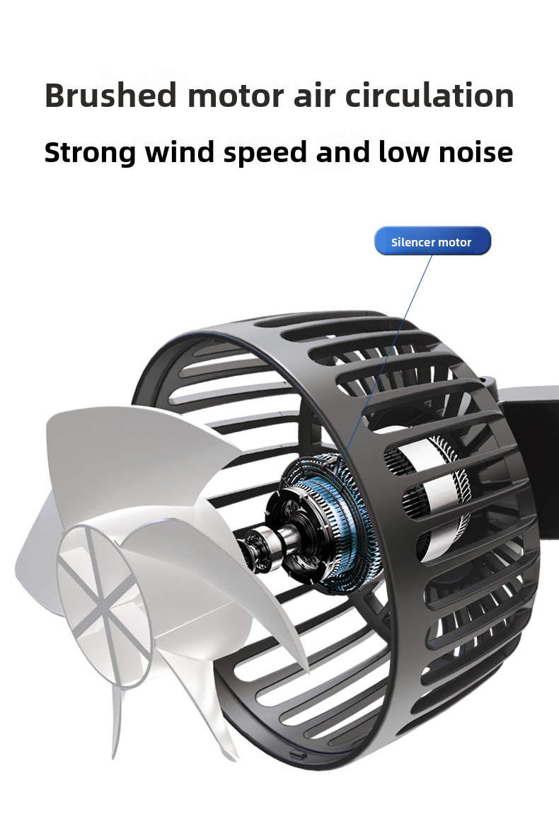 F4207 Rear Dual Head Fan USB Car Vehicle Use_voghion.com