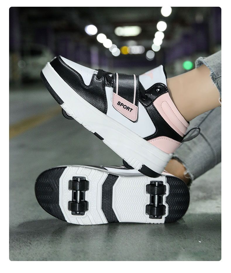 Ubrania dziecięce buty do biegania dla dorosłych czterokołowe odpinane rolki buty do biegania na świeżym powietrzu_voghion.com