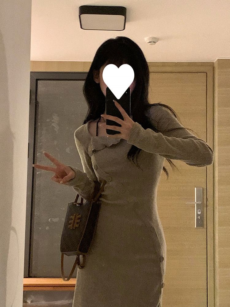 Herbst gepaart mantel unten futter, elegante mittellange rock mit süßen und würzigen stil, wickeln um gesäß rock, taille_voghion.com