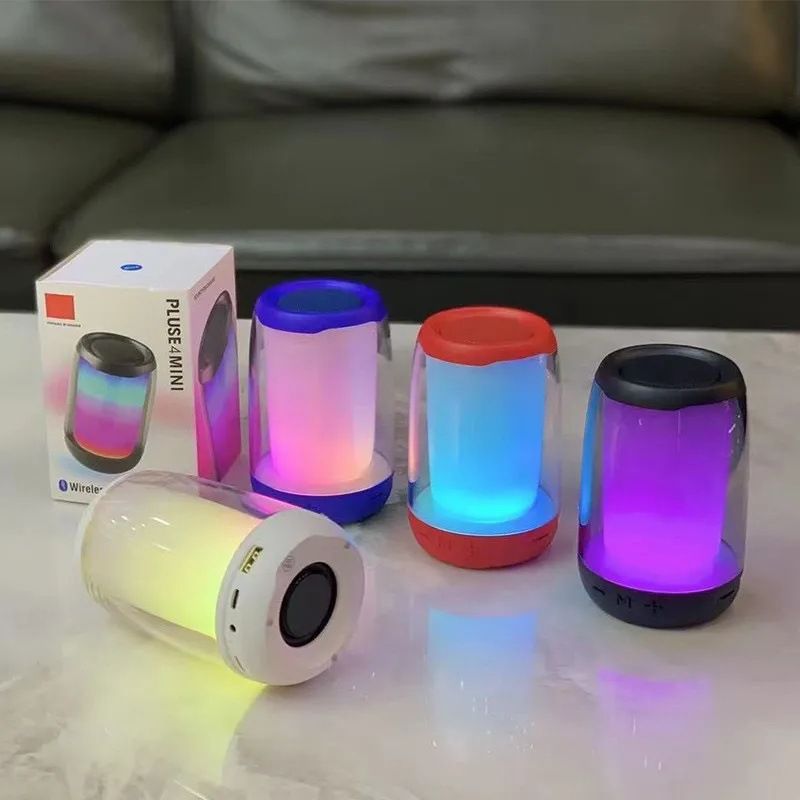 Pulse4mini Music Pulse 4 Mini Bluetooth Højttaler Subwoofer Farverig Lyseffekt Piger Trådløs Lyd_voghion.com