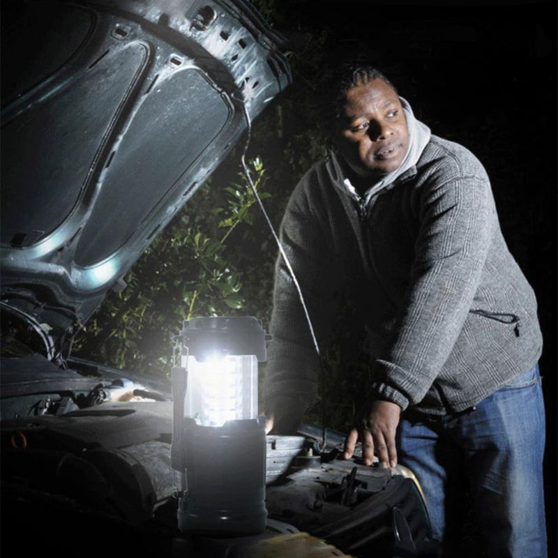 LED Zeltlampe Wasserdicht Camping Licht Stromversorgung durch 3 * AA Batterie Notlicht Tragbare Laterne Arbeitsbeleuchtung Taschenlampe_voghion.com