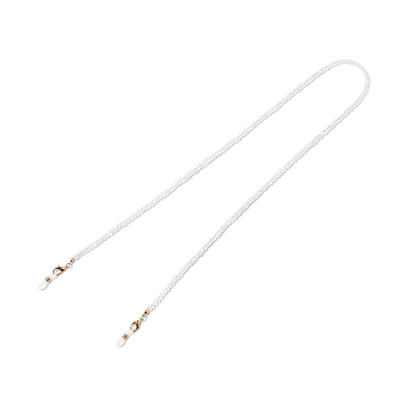 Multicolor Fashion Crystal Beaded Glasses Chain Mask_voghion.com