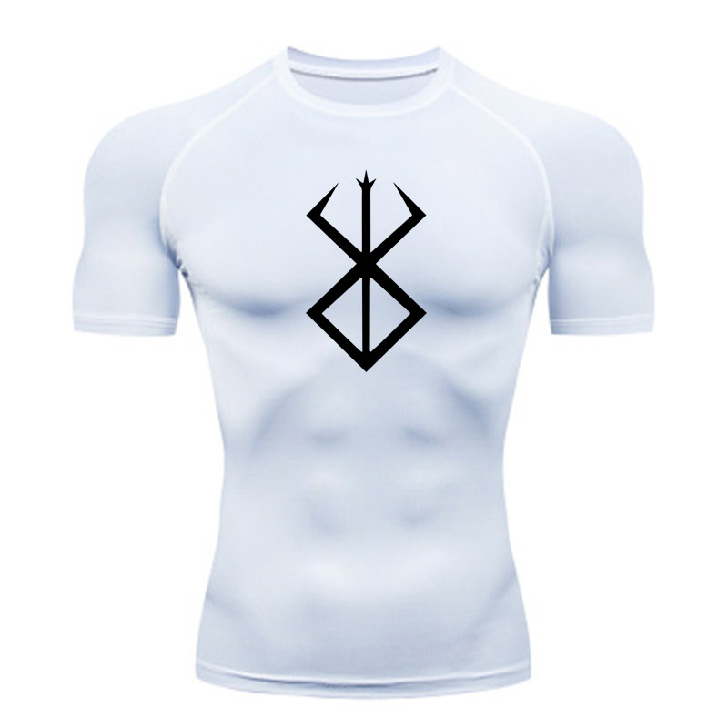 Man's Clothing Sports Tight Quick Drying Fitness Wear Short Sleeve Running High Elastic Moisture Absorption Compression T-shirt For Men_voghion.com