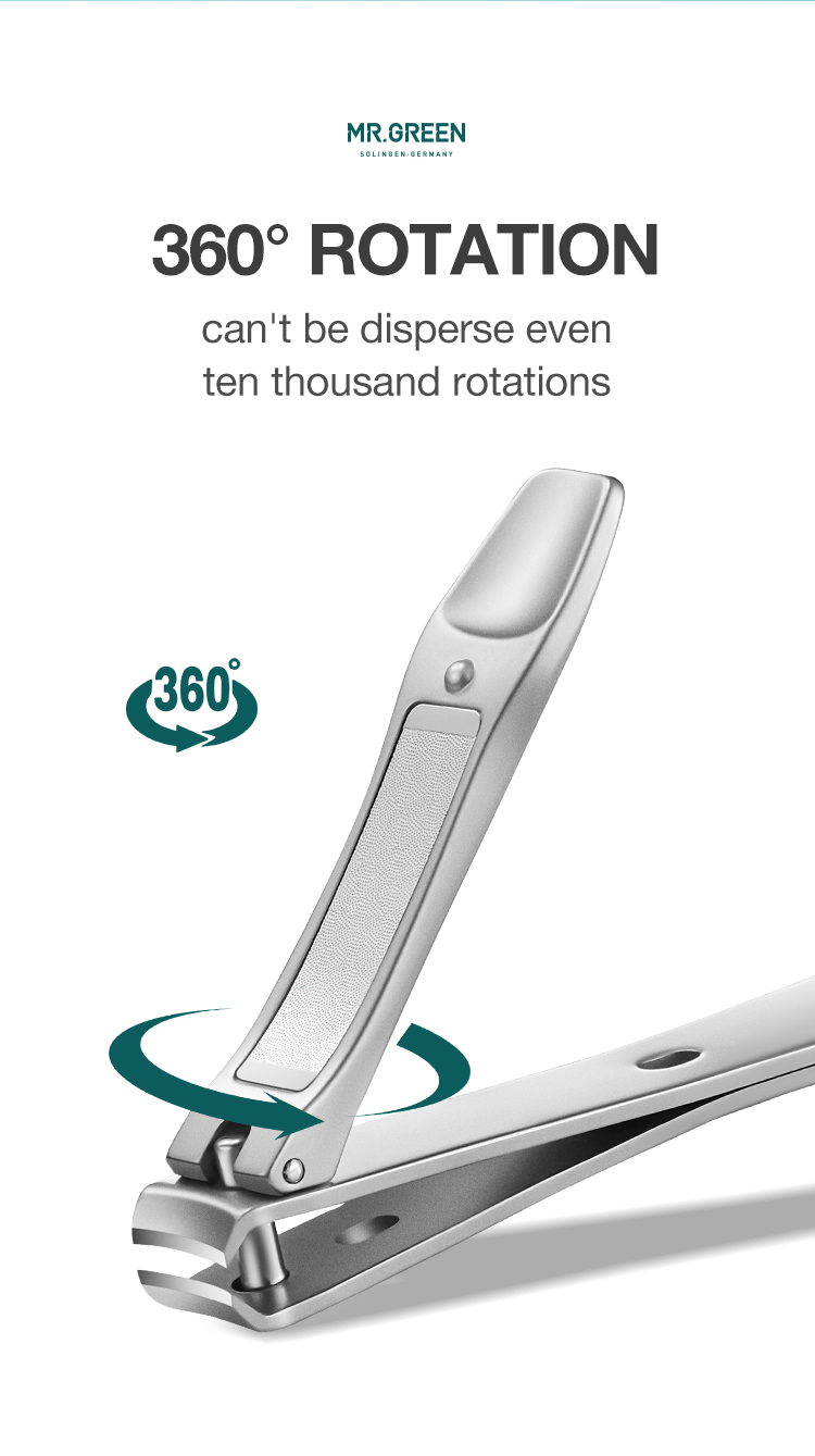 Clippers MR.GREEN Nail Simplicity and Fashion Fingernail Clippers Nail Cutter Stainless Steel Nail Scissor_voghion.com