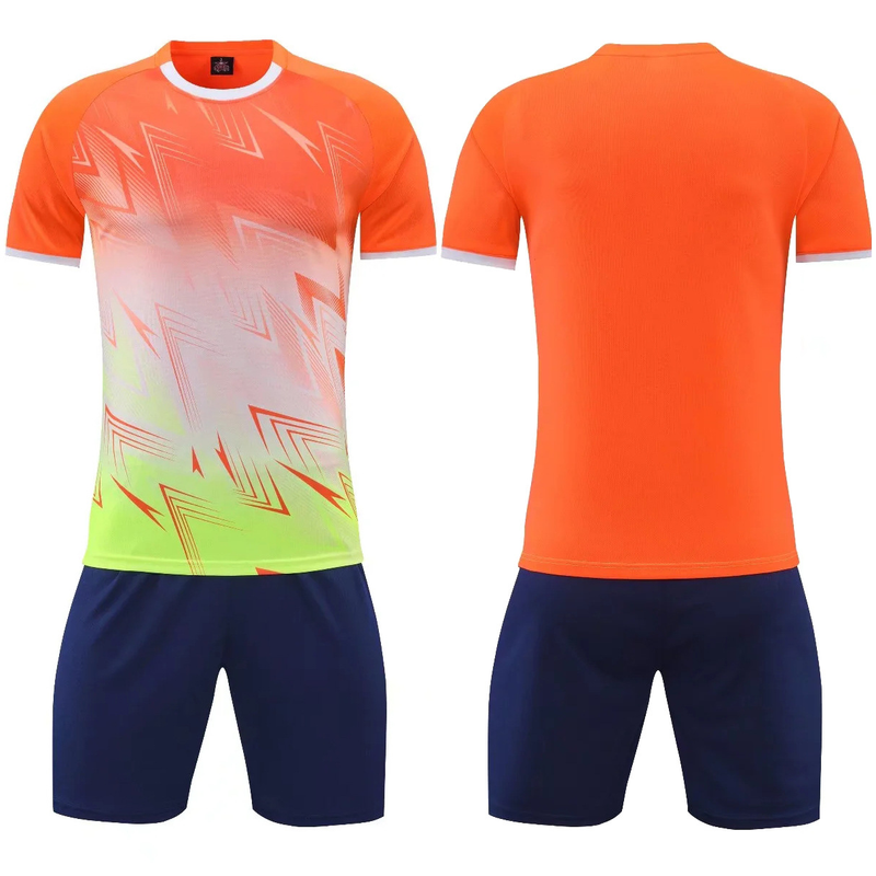Children's Gradient Soccer Jersey Men's Soccer Jersey Summer Training Short Sleeve Personalized Printed Soccer Jersey_voghion.com