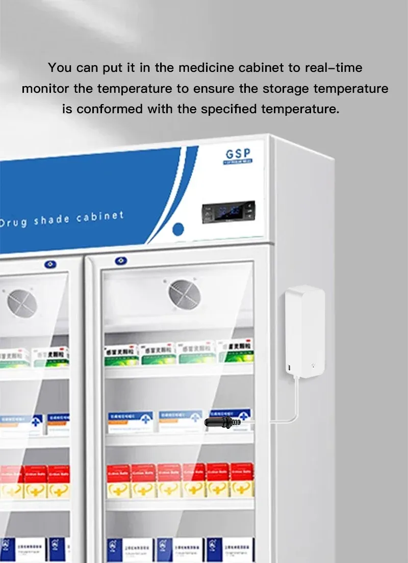 Sensore di umidità e temperatura Tuya WiFi con sonda esterna per app di monitoraggio igrometro per la casa intelligente per piante e acquari_voghion.com