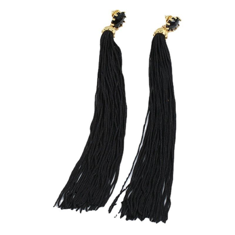 European American Style Jewelry Wholesale For Women, Unique Elegant Long Tassel Earrings, Supports Mixed Batch And_voghion.com