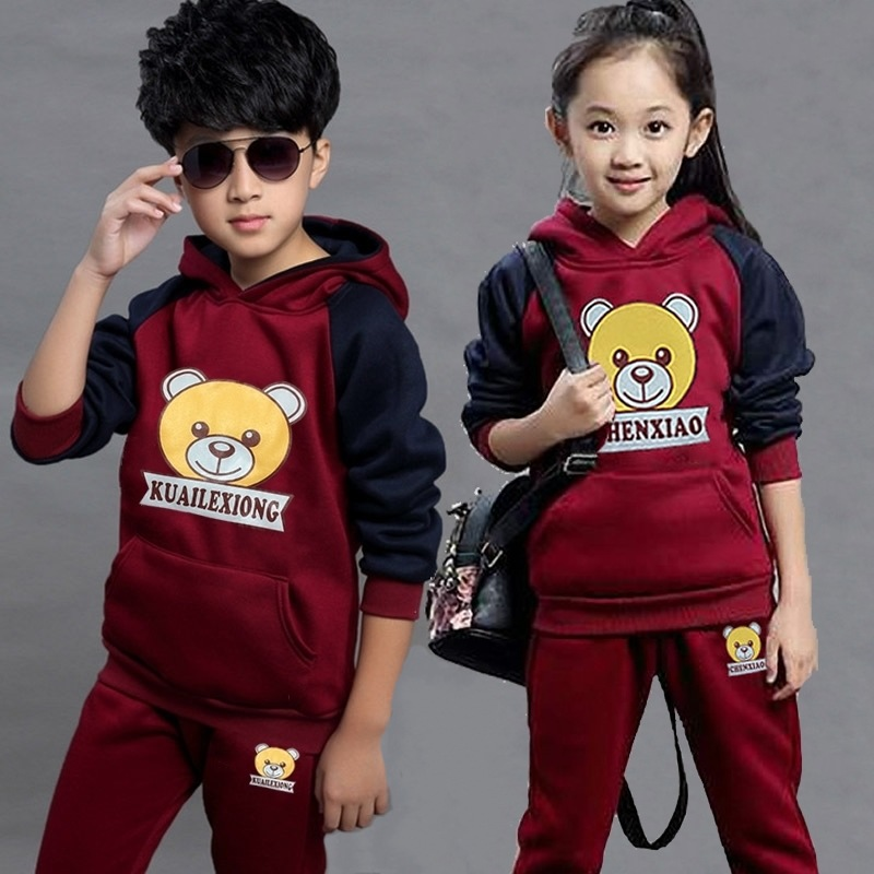 Boys' 2023 New Mid size Children's Sports Sweater Two piece Set for Boys Spring and Autumn Season Korean_voghion.com