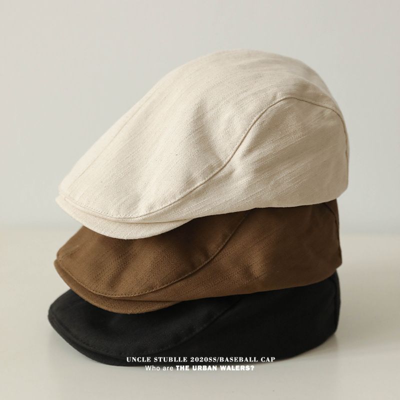 Cappelli da uomo retrò, berretto da pittore a becco d'anatra, stile britannico_voghion.com
