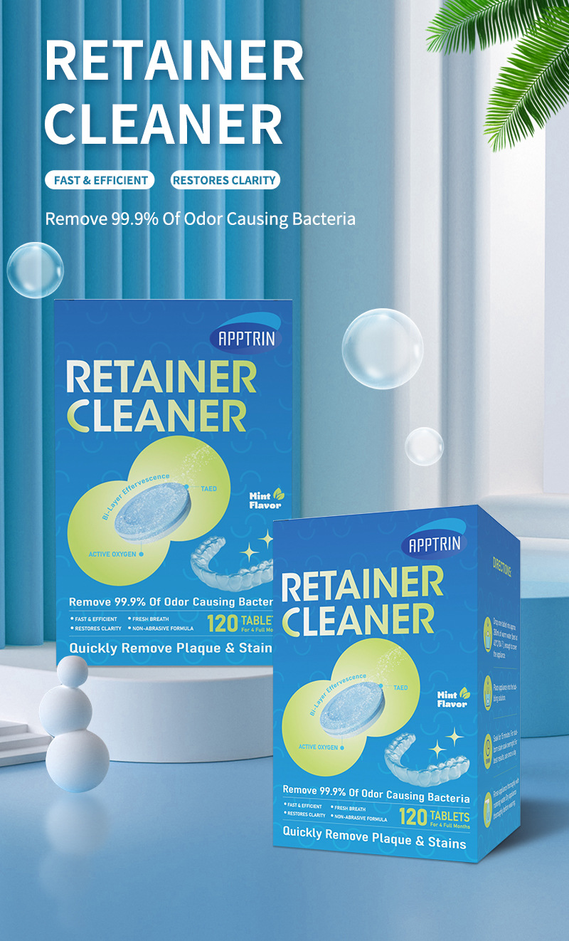 24 hot braces tablets, Denture orthodontic cleaning and care teeth effervescent tablets 120_voghion.com