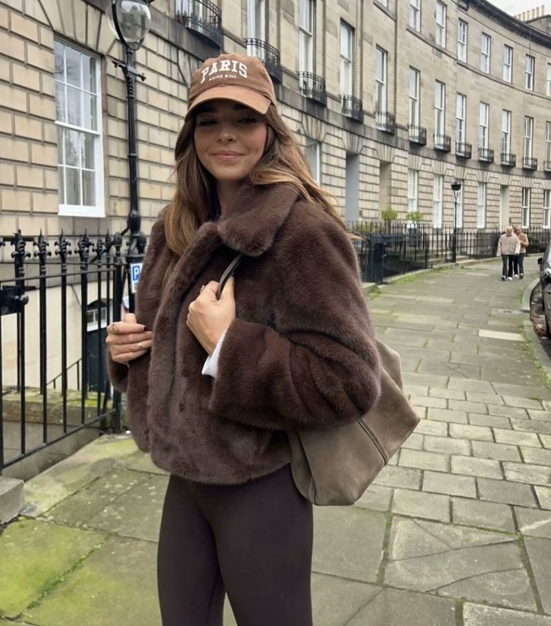 Cross-Border European And American Leather Effect Lapel Long Sleeve Woolen Coat 2025 Winter Fashion B88792_voghion.com