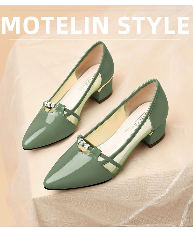 WTEMPO Damen Pumps aus echtem Leder, hochwertig, zum Hineinschlüpfen, Party, Freizeit, Arbeit, Damen, Büro_voghion.com