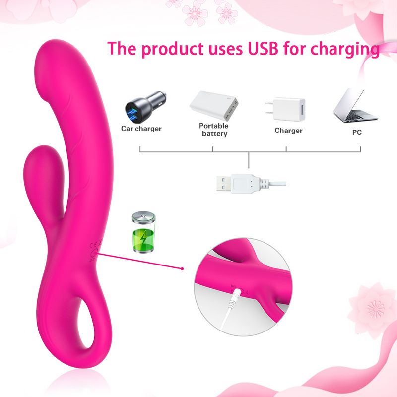 Yan Ai Liquid Full Coated Superzachte Rabbit Vibrator Vrouwelijke Dubbele Schok Masturbator Benodigdheden Seksspeeltjes_voghion.com