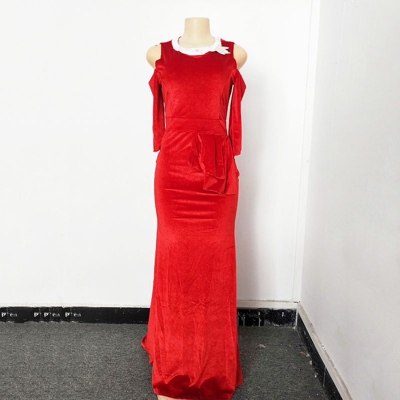 Schmales, schulterfreies, unregelmäßiges Abendkleid für Damen in Kanariengelb_voghion.com