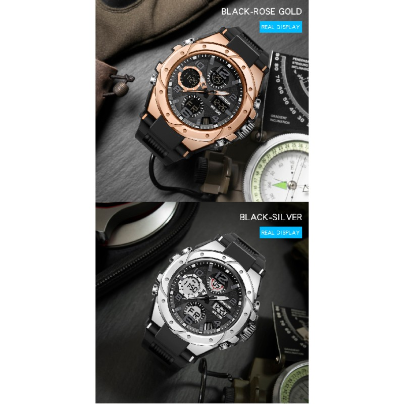 SANAD Top Luxury Men's Watch Sports Watch 5ATM Waterproof and Shockproof Alloy Dial Quartz Clock Casual Men's Watch_voghion.com